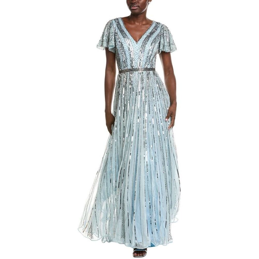 Issue New York Womens Embellished Gown